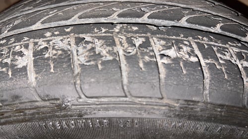 Used 2020 Tata Tiago XZA Plus Petrol Automatic tyres RIGHT FRONT TYRE TREAD VIEW