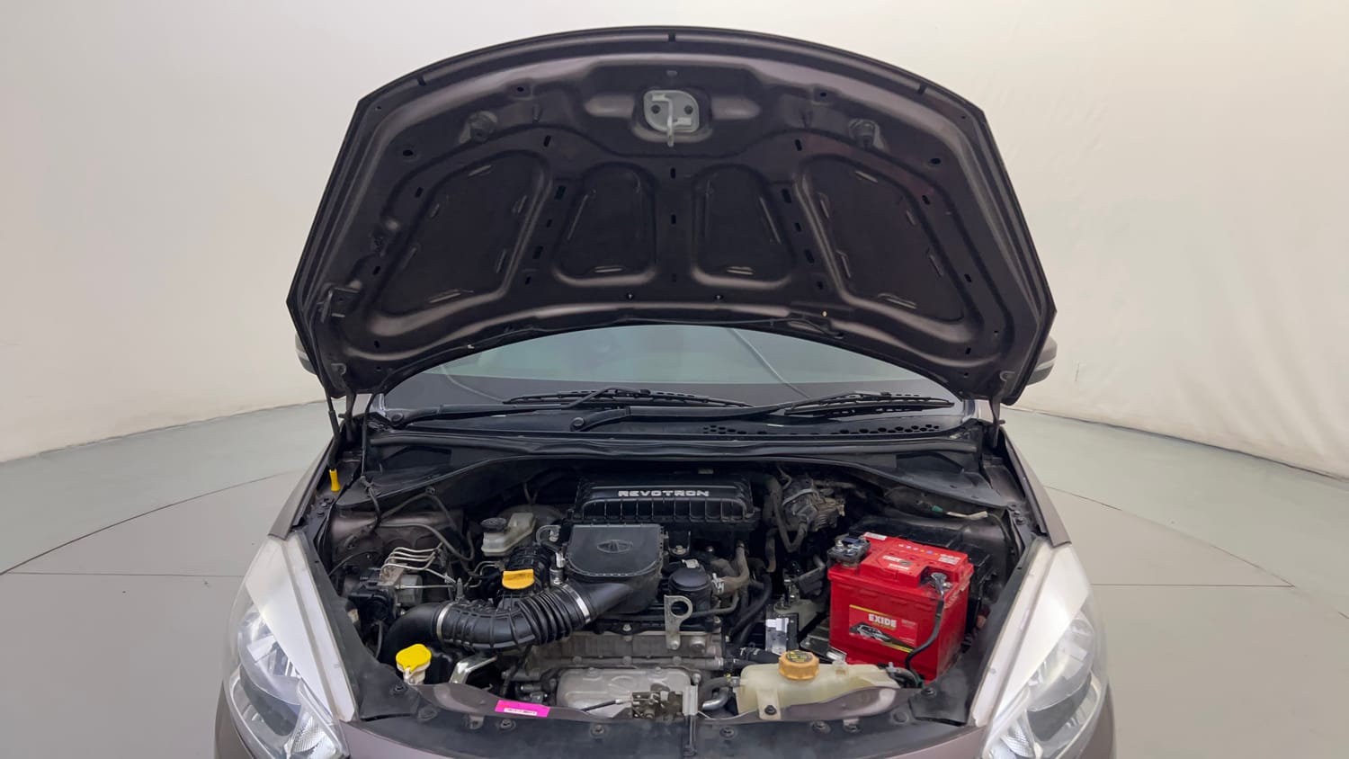 Used 2018 Tata Tiago Revotron XZA Petrol Automatic engine ENGINE & BONNET OPEN FRONT VIEW