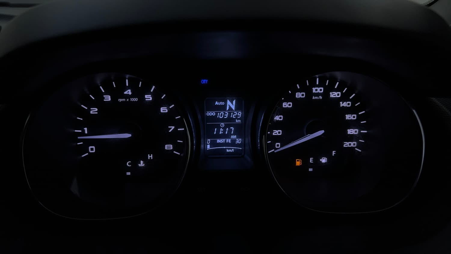 Used 2018 Tata Tigor Revotron XZA Petrol Automatic interior CLUSTERMETER VIEW