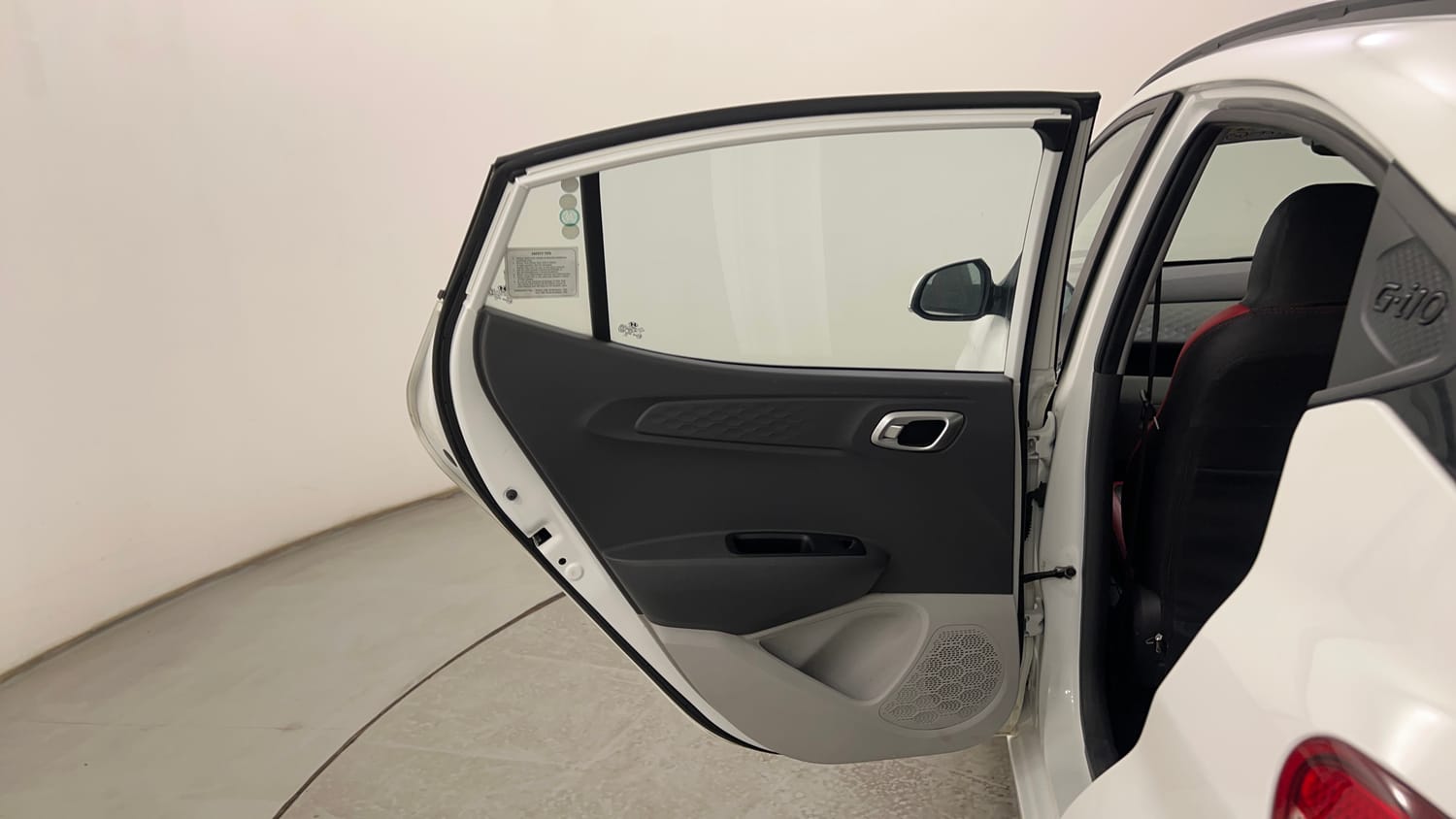 Used 2023 Hyundai Grand i10 Nios Sportz 1.2 Kappa VTVT CNG Cng Manual interior LEFT REAR DOOR OPEN VIEW