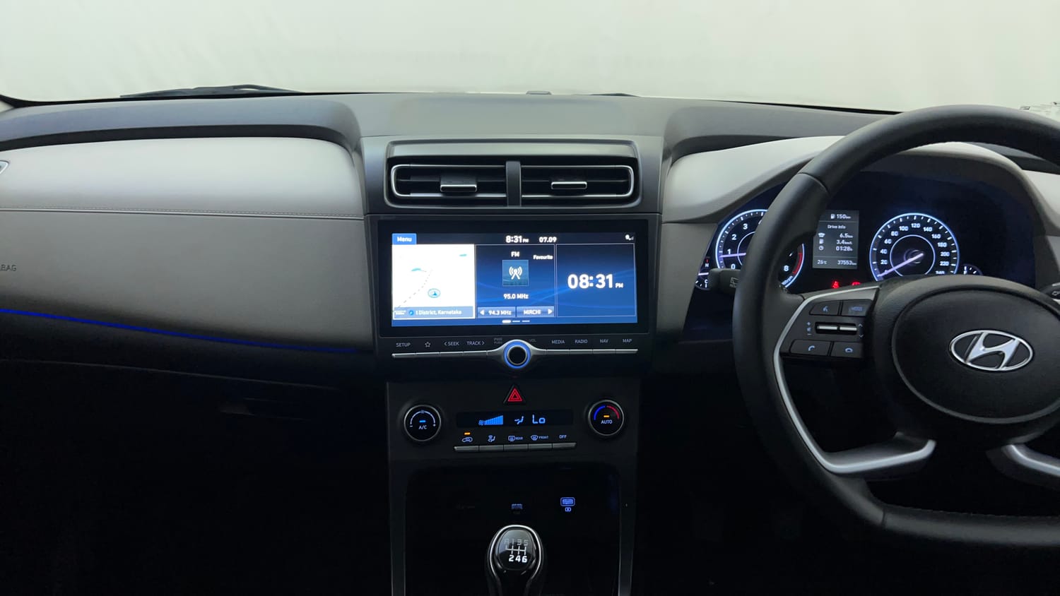 Used 2020 Hyundai Creta SX 1.5 Petrol Petrol Manual interior MUSIC SYSTEM & AC CONTROL VIEW