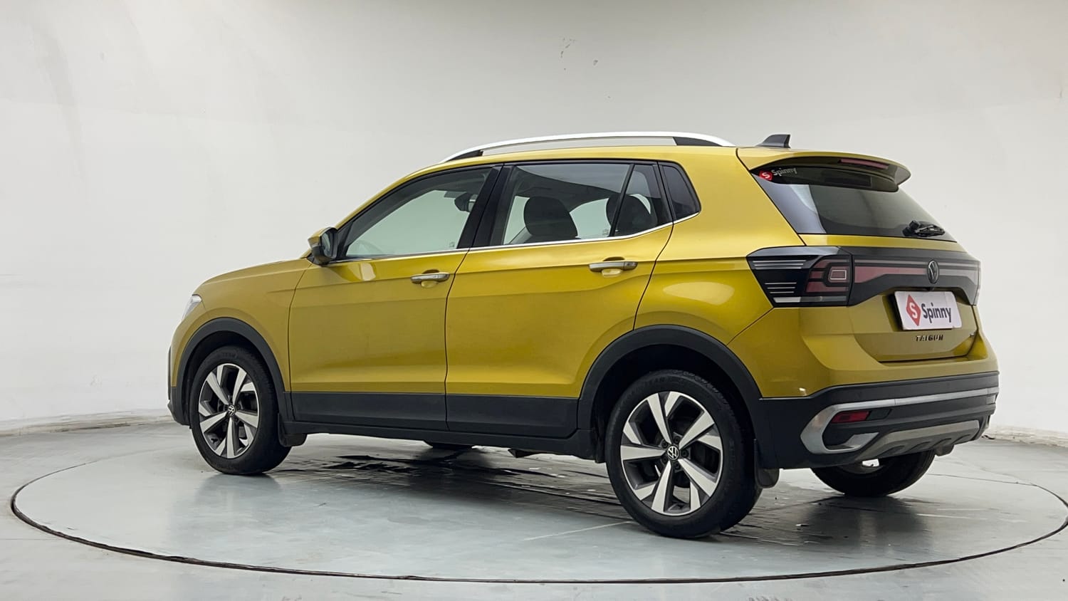 Used 2022 Volkswagen Taigun Topline 1.0 TSI AT Petrol Automatic exterior LEFT REAR CORNER VIEW