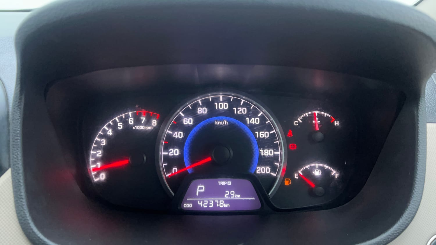 Used 2014 Hyundai Grand i10 Asta AT 1.2 Kappa VTVT Petrol Automatic interior CLUSTERMETER VIEW