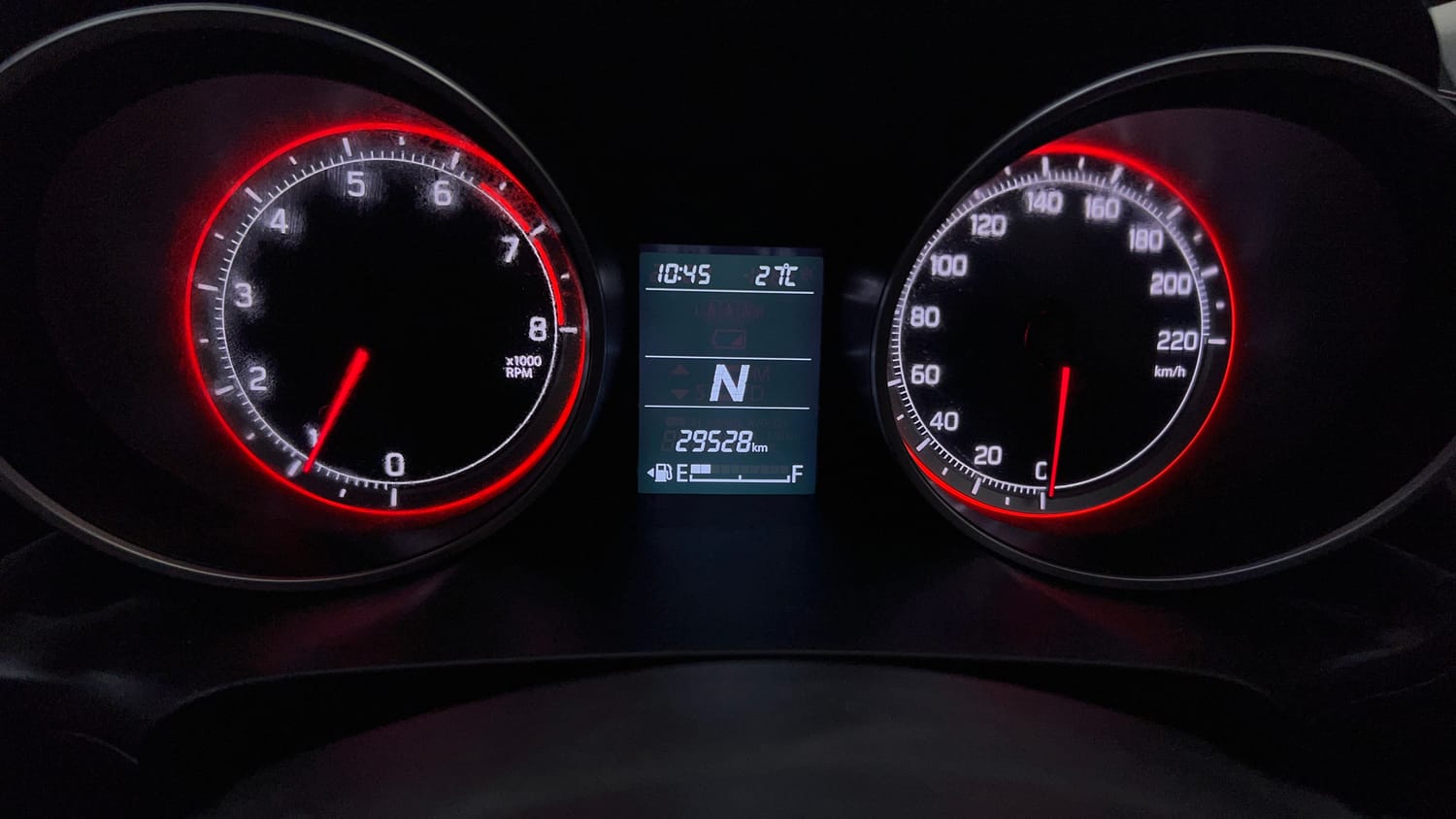 Used 2019 Maruti Suzuki Swift VXi AMT Petrol Automatic interior CLUSTERMETER VIEW