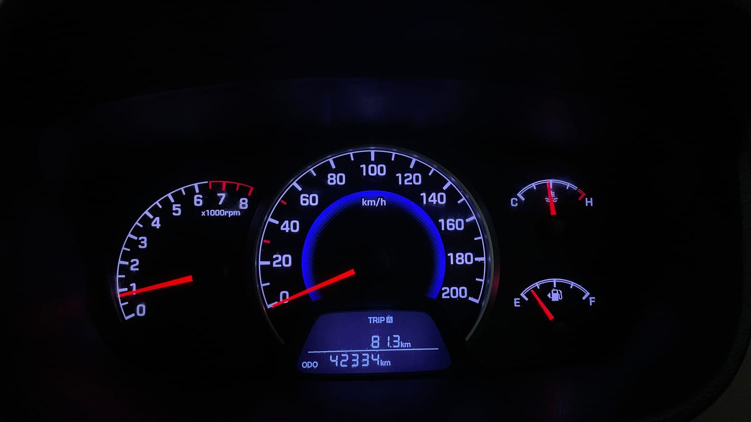 Used 2018 Hyundai Grand i10 Asta 1.2 Kappa VTVT Petrol Manual interior CLUSTERMETER VIEW