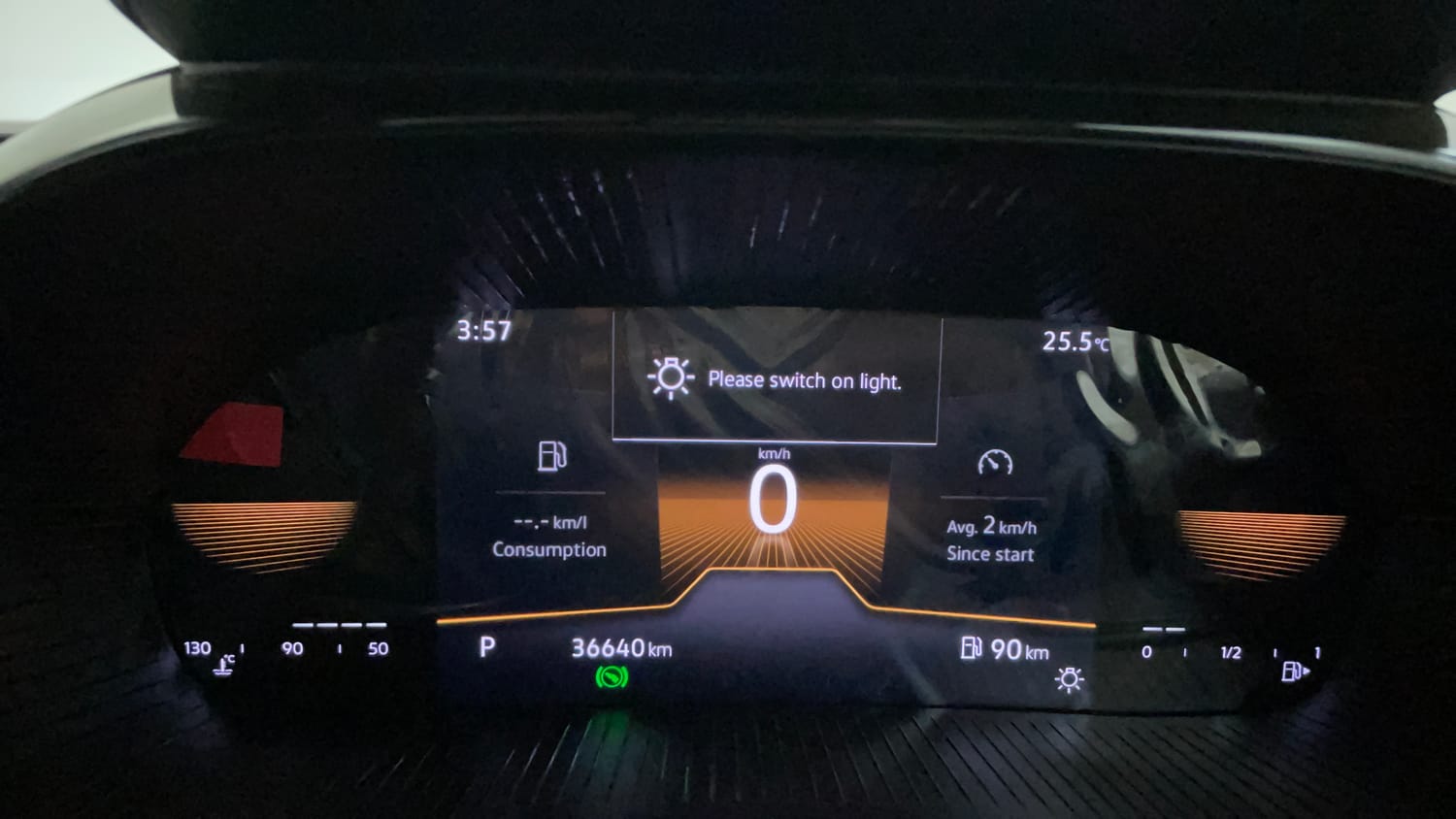 Used 2023 Skoda Slavia Style 1.5L TSI DSG Petrol Automatic interior CLUSTERMETER VIEW