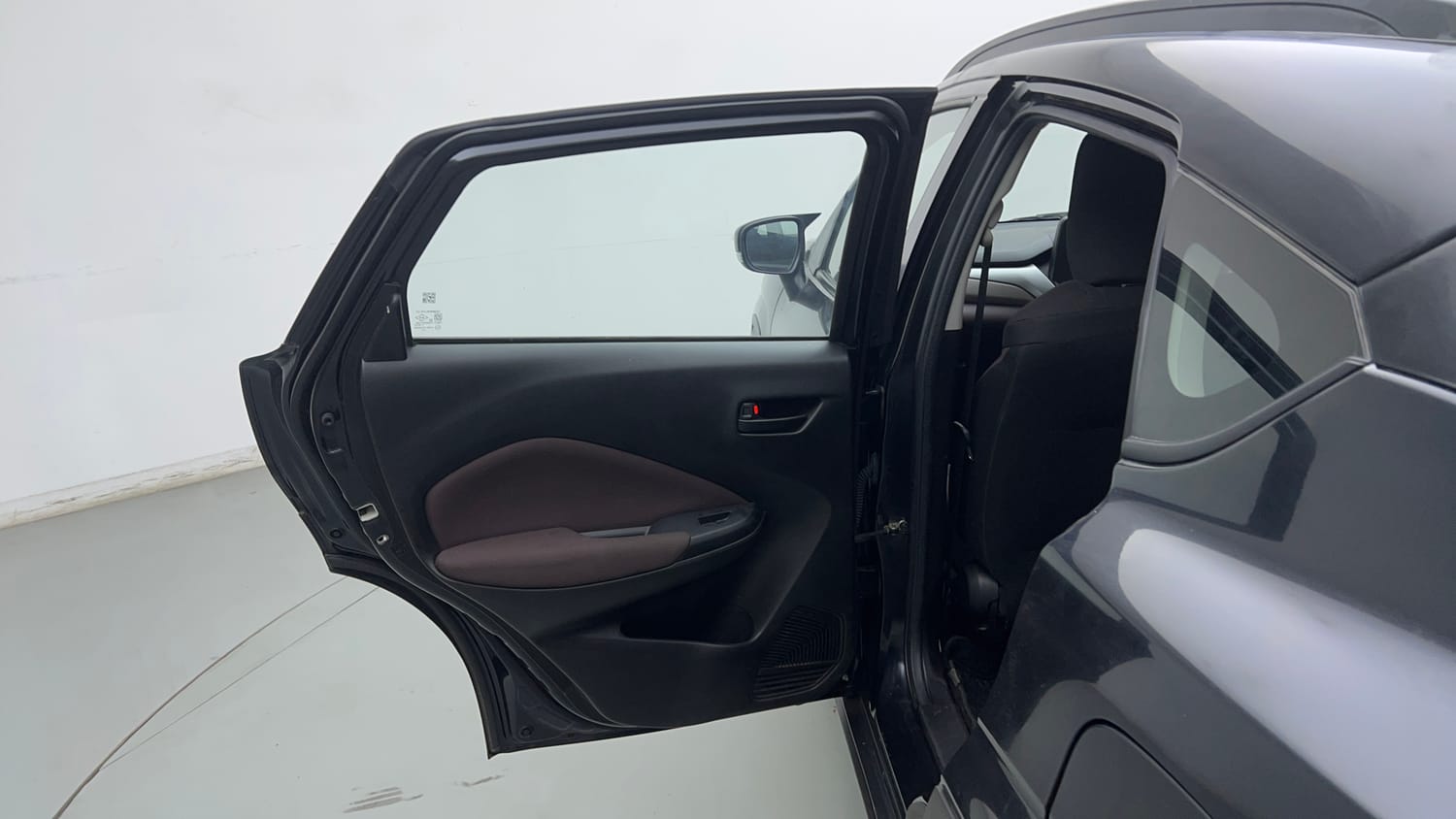 Used 2025 Maruti Suzuki Fronx Delta 1.2L MT Petrol Manual interior LEFT REAR DOOR OPEN VIEW