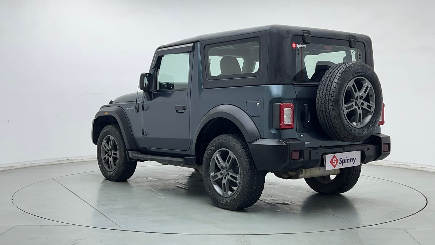 Used 2022 mahindra Thar LX Hard Top Petrol AT 4WD Petrol Automatic exterior LEFT REAR CORNER VIEW