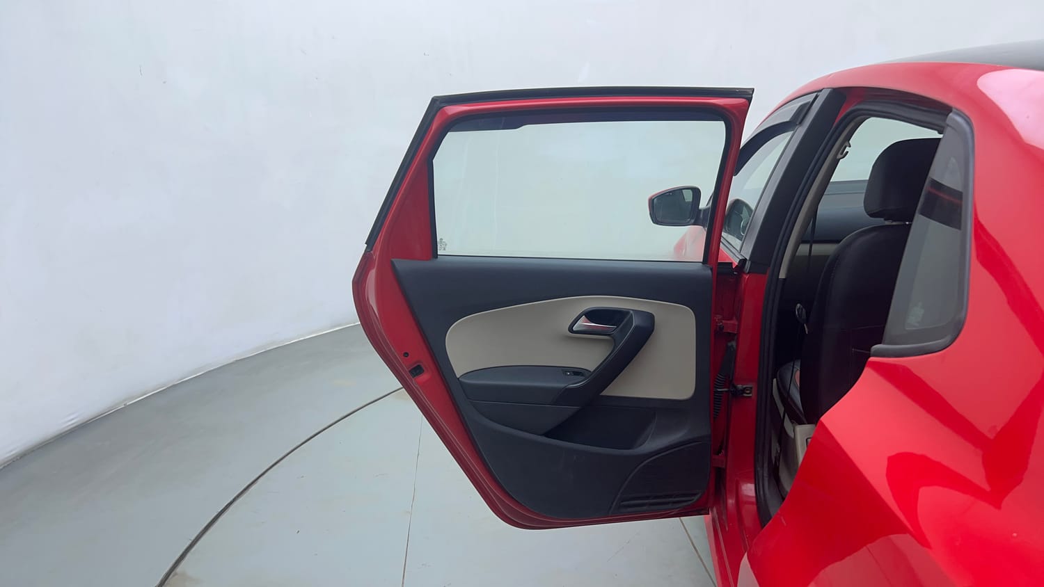 Used 2014 Volkswagen Polo Comfortline 1.2L (P) Petrol Manual interior LEFT REAR DOOR OPEN VIEW