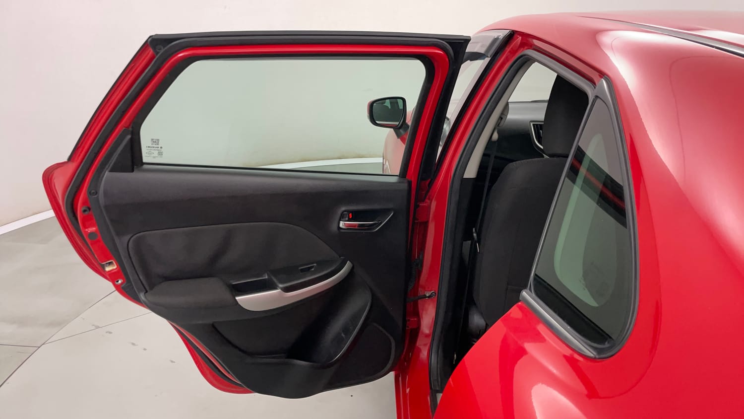 Used 2017 Maruti Suzuki Baleno Zeta 1.2 Petrol Manual interior LEFT REAR DOOR OPEN VIEW