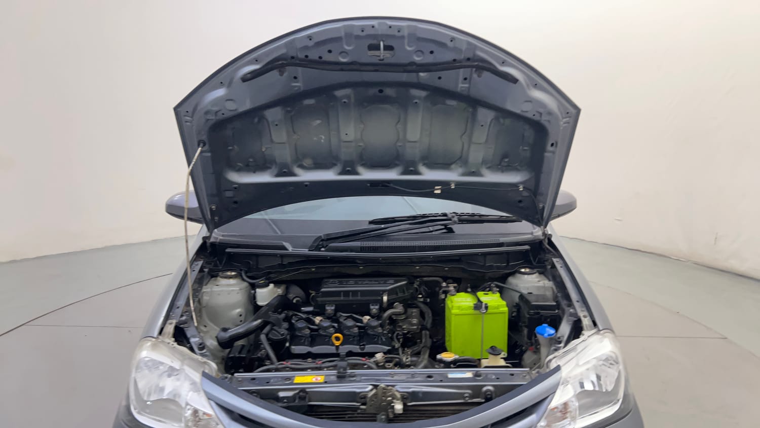 Used 2013 Toyota Etios G Petrol Manual engine ENGINE & BONNET OPEN FRONT VIEW