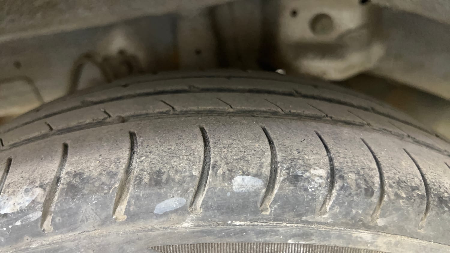 Used 2012 Hyundai Eon Era Petrol Manual tyres RIGHT REAR TYRE TREAD VIEW