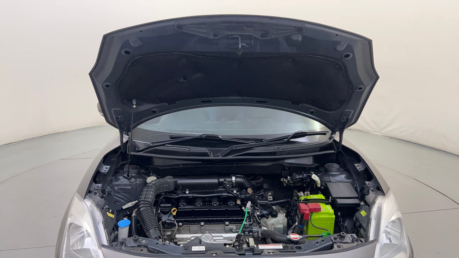 Used 2022 Maruti Suzuki Swift VXi AMT Petrol Automatic engine ENGINE & BONNET OPEN FRONT VIEW