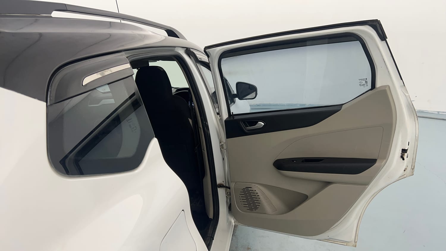 Used 2023 Renault Triber RXZ Dual Tone Petrol Manual interior RIGHT REAR DOOR OPEN VIEW