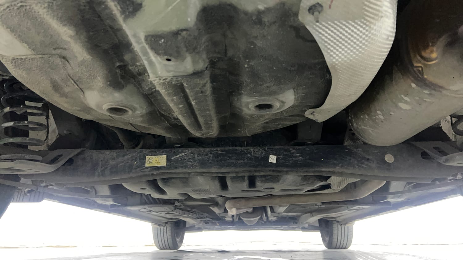 Used 2025 Hyundai New i20 Asta (O) 1.2 IVT Petrol Automatic extra REAR UNDERBODY VIEW (TAKEN FROM REAR)