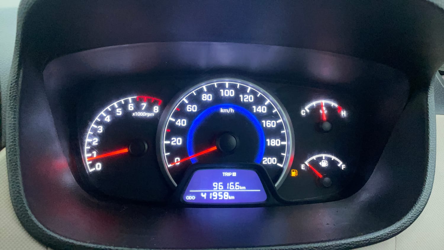 Used 2018 Hyundai Grand i10 Magna 1.2 Kappa VTVT Petrol Manual interior CLUSTERMETER VIEW