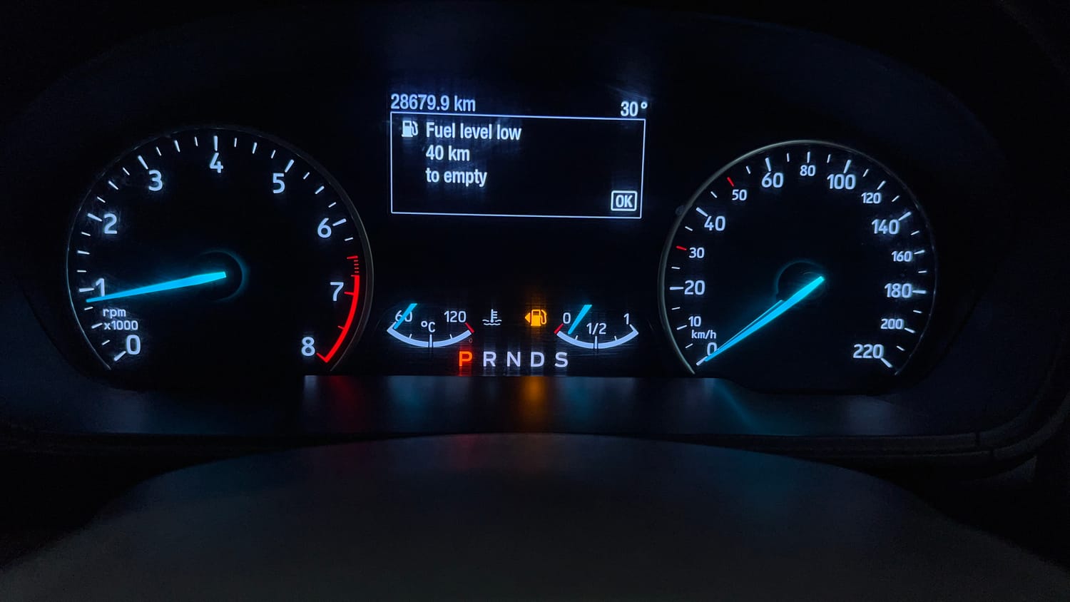 Used 2021 Ford EcoSport Titanium Plus 1.5L Ti-VCT AT Petrol Automatic interior CLUSTERMETER VIEW