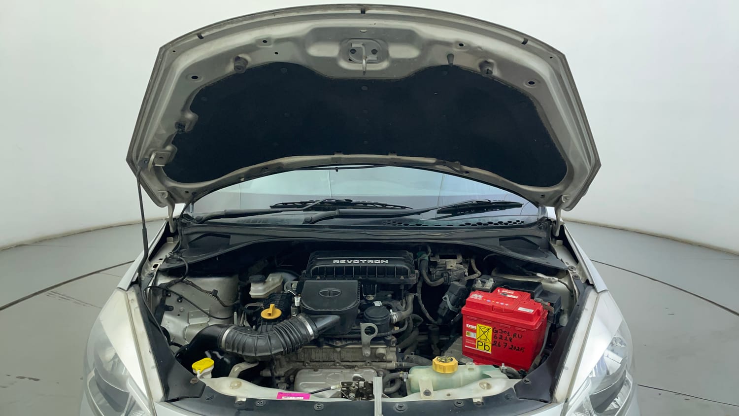 Used 2016 Tata Tiago Revotron XT Petrol Manual engine ENGINE & BONNET OPEN FRONT VIEW