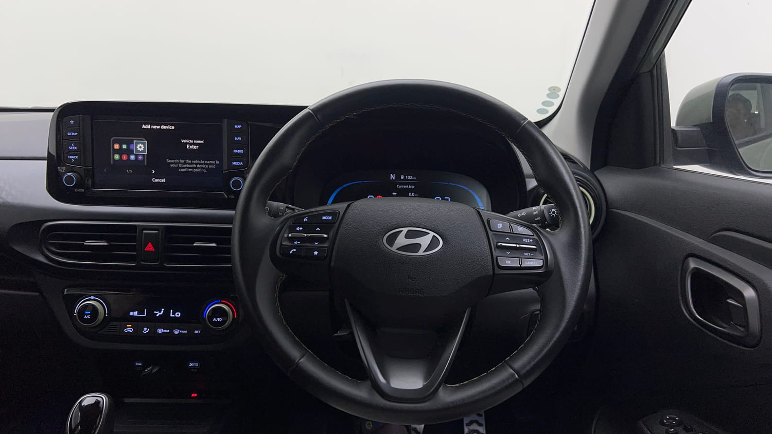 Used 2023 Hyundai Exter SX (O) Connect 1.2 AMT Petrol Automatic interior STEERING VIEW