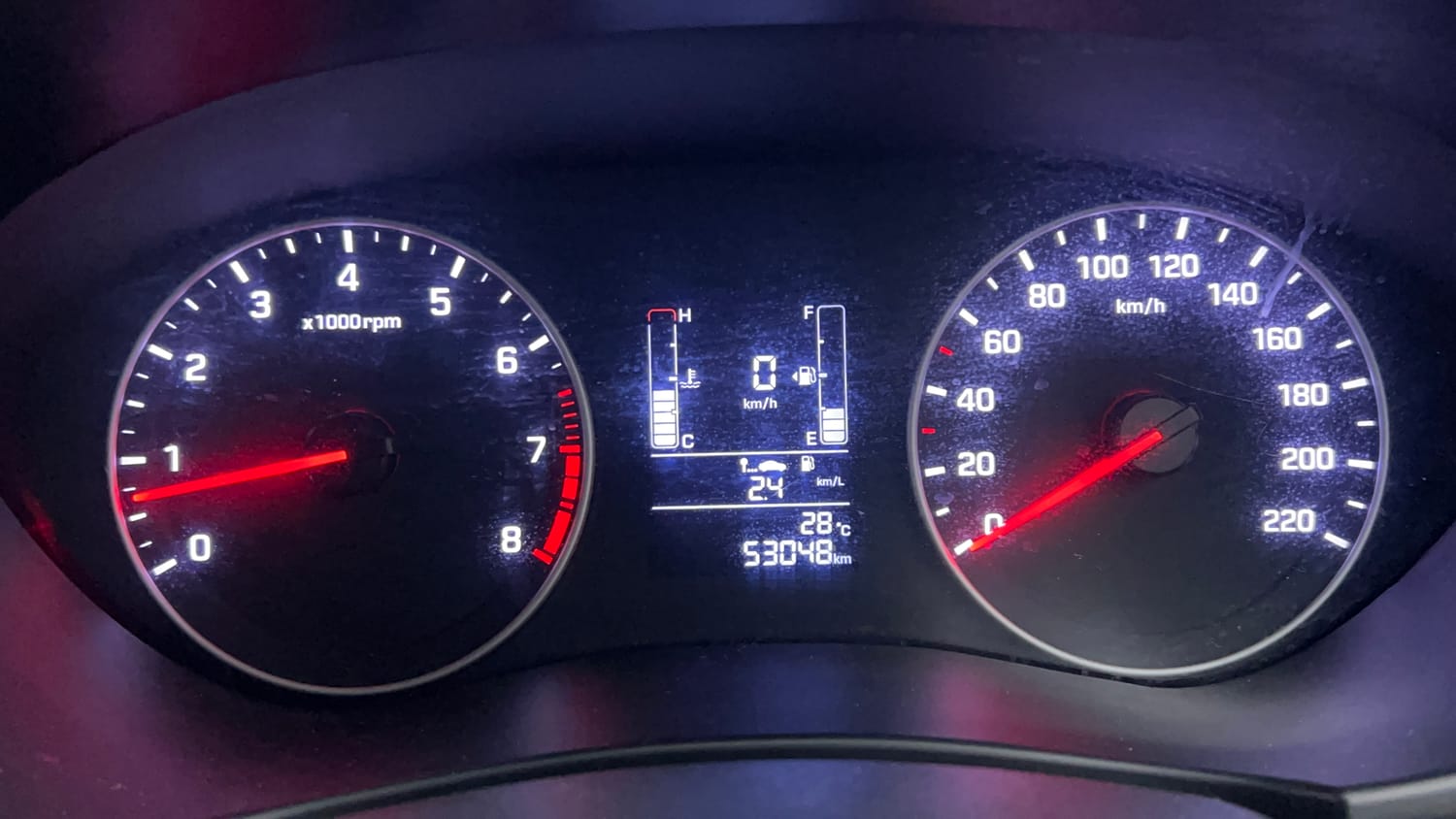 Used 2020 Hyundai Elite i20 Sportz Plus 1.2 Petrol Manual interior CLUSTERMETER VIEW