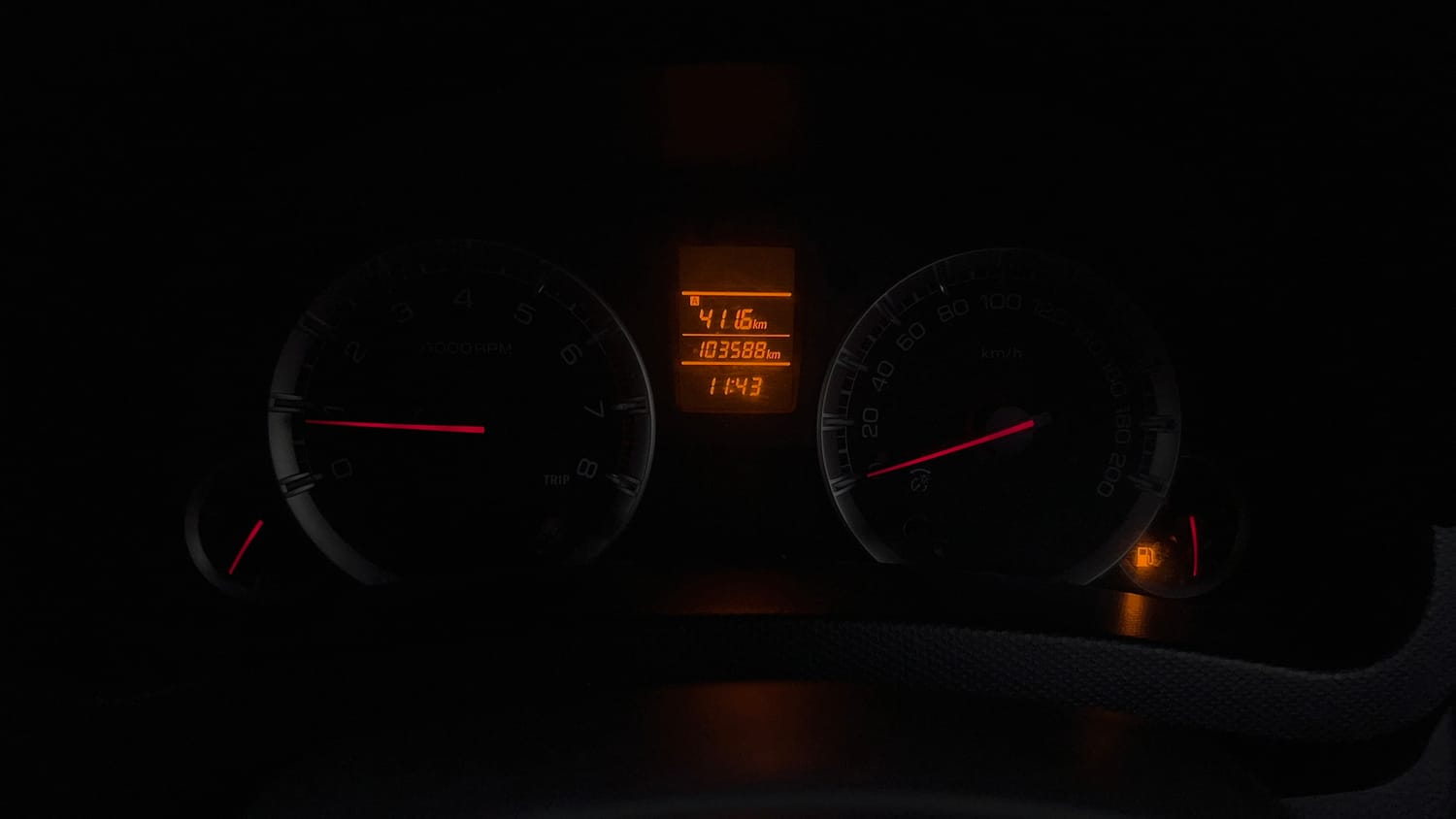Used 2012 Maruti Suzuki Swift VXi Petrol Manual interior CLUSTERMETER VIEW