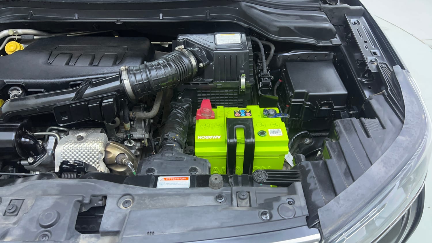 Used 2019 Mahindra XUV 300 1.2 W8 (O) Petrol Manual engine ENGINE LEFT SIDE VIEW