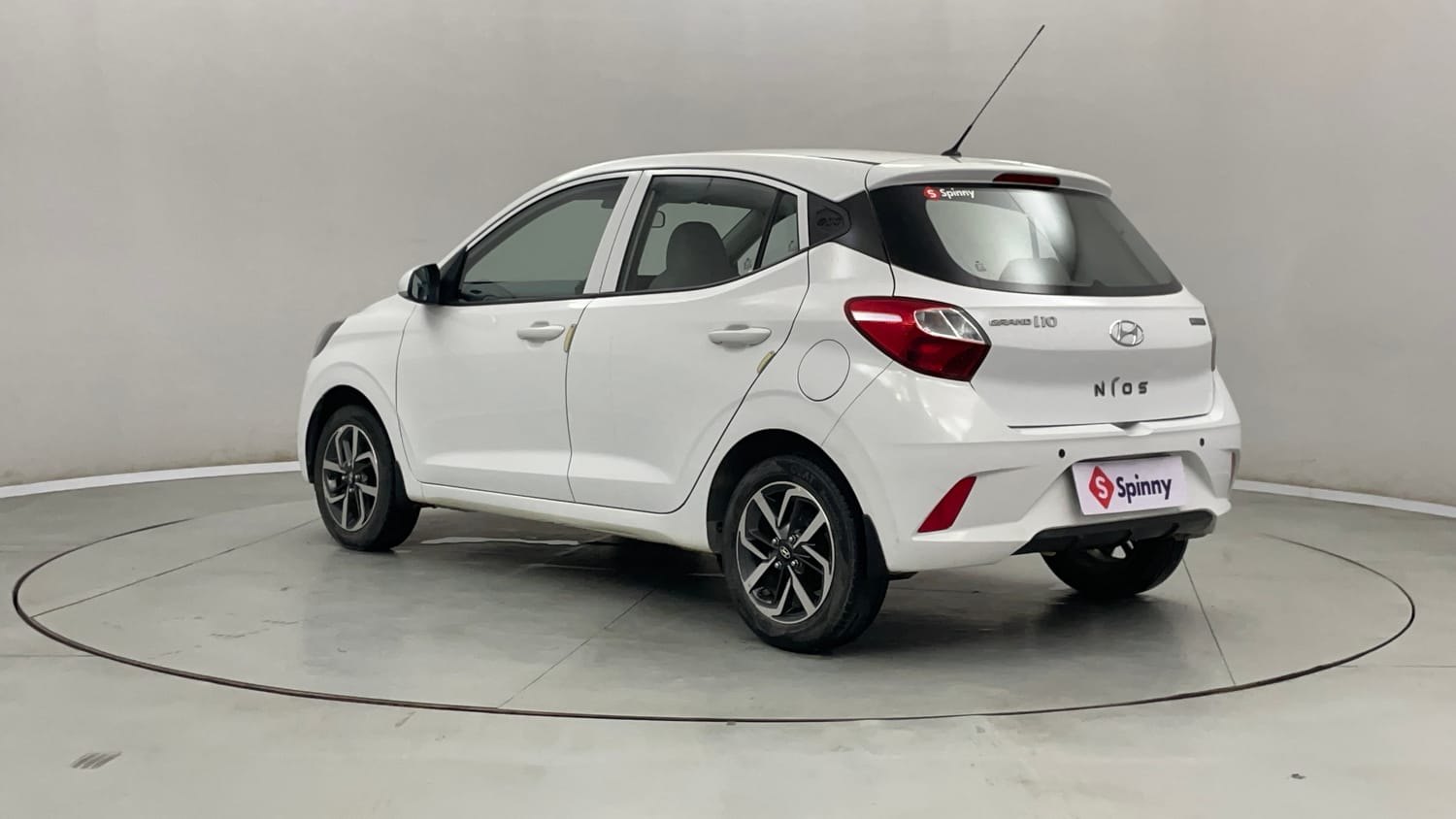 Used 2021 Hyundai Grand i10 Nios Magna Corporate Edition 1.2 Kappa VTVT Petrol Manual exterior LEFT REAR CORNER VIEW