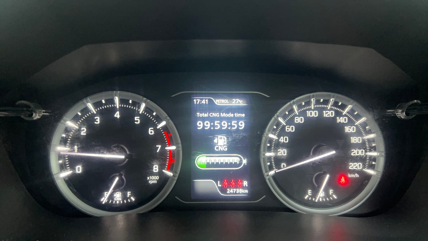Used 2025 Maruti Suzuki Grand Vitara Delta CNG Cng Manual interior CLUSTERMETER VIEW