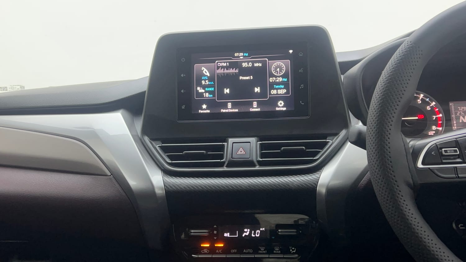 Used 2024 Maruti Suzuki Fronx Delta Plus 1.2L AGS Petrol Automatic interior MUSIC SYSTEM & AC CONTROL VIEW