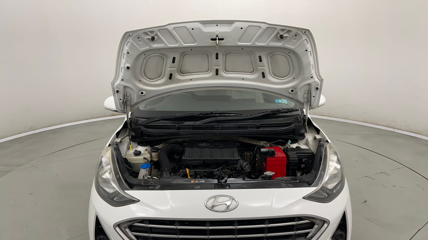 Used 2021 Hyundai Grand i10 Nios Magna Corporate Edition 1.2 Kappa VTVT Petrol Manual engine ENGINE & BONNET OPEN FRONT VIEW