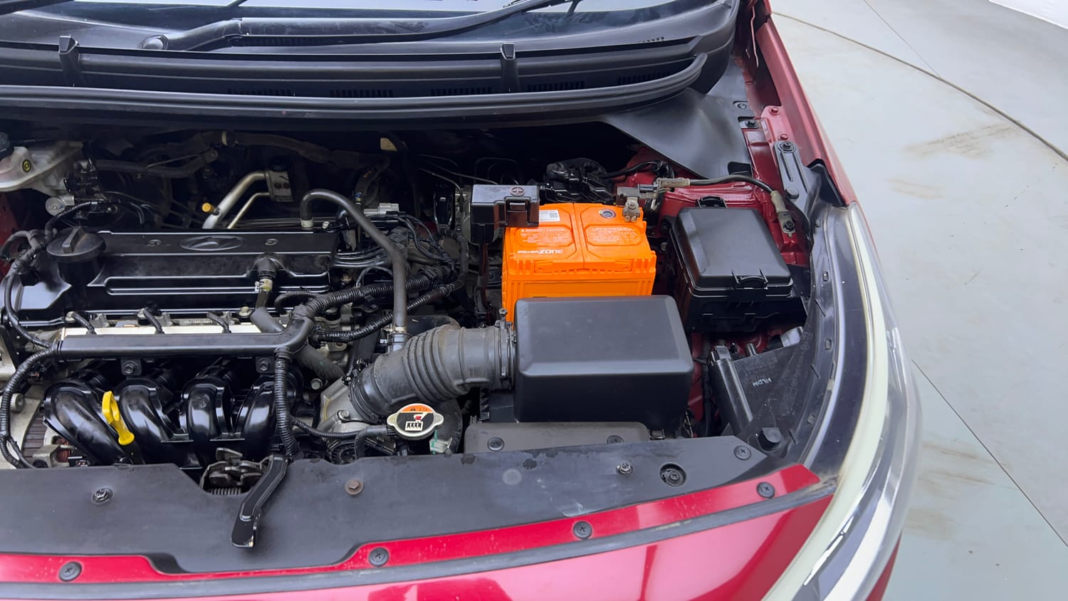 Used 2016 Hyundai Elite i20 Sportz 1.2 Petrol Manual engine ENGINE LEFT SIDE VIEW