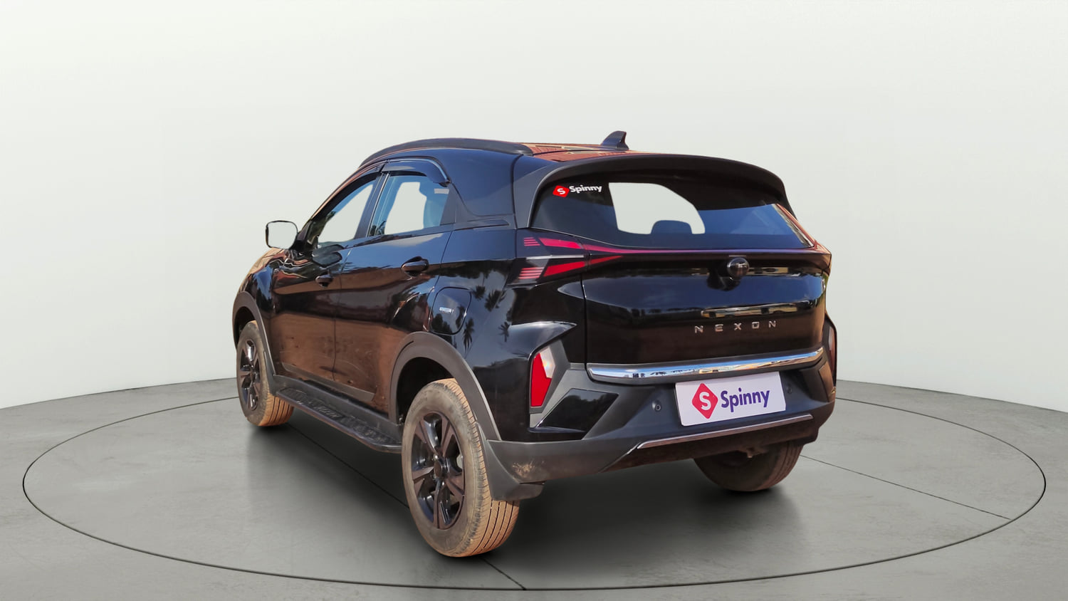 Used 2025 Tata Nexon Creative Plus (S) 1.2 Petrol 6MT Dark Edition Petrol Manual exterior LEFT REAR CORNER VIEW