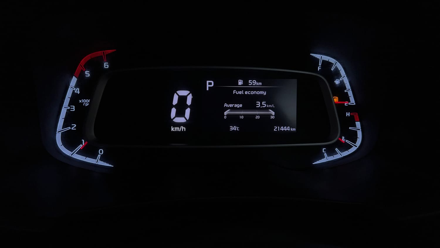 Used 2022 Kia Sonet GTX Plus 1.5 AT Diesel Automatic interior CLUSTERMETER VIEW