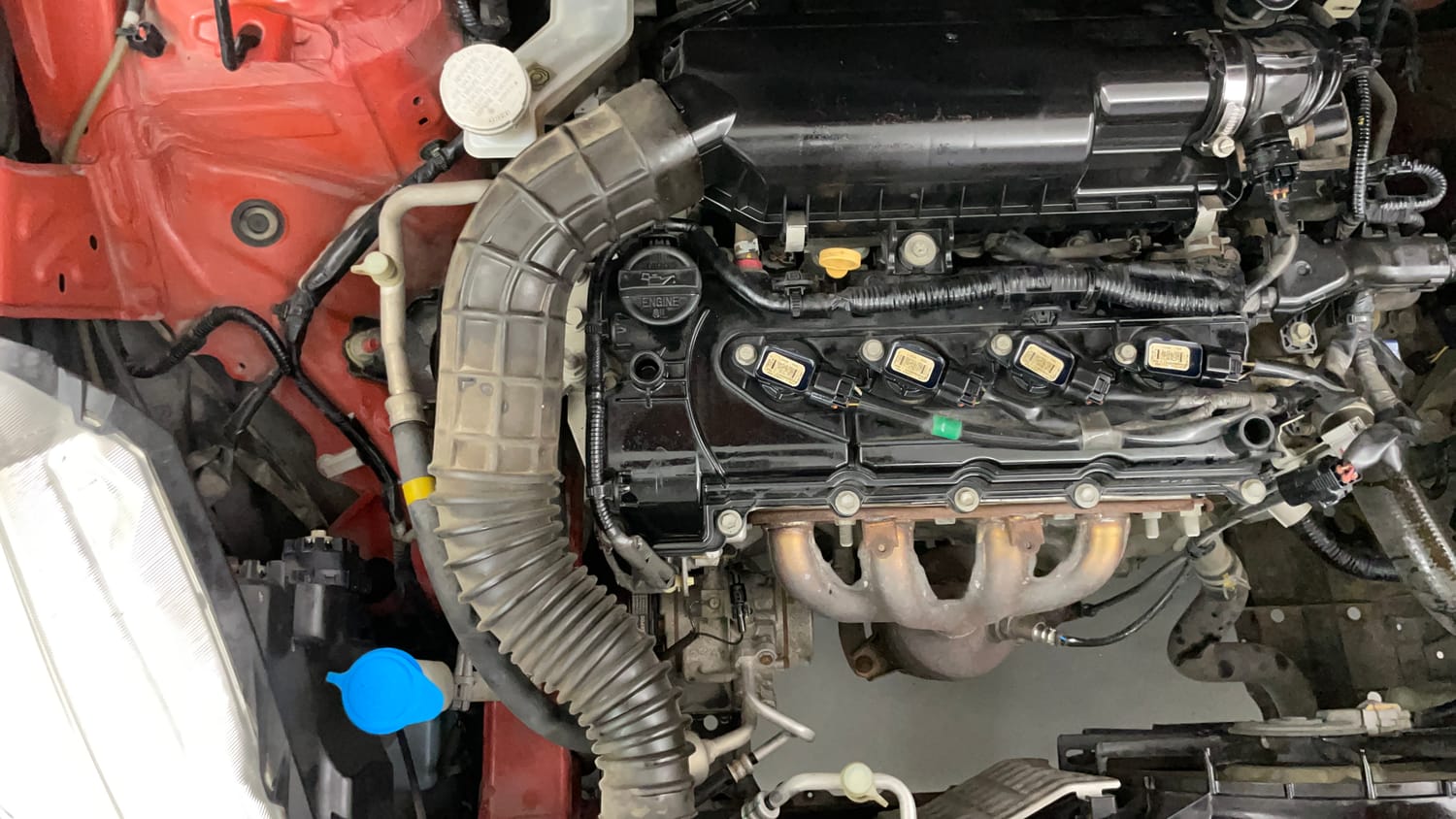 Used 2017 Maruti Suzuki Baleno Zeta 1.2 Petrol Manual engine ENGINE RIGHT SIDE VIEW