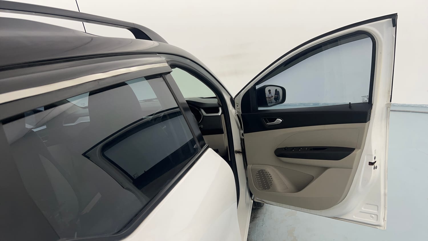 Used 2023 Renault Triber RXZ Dual Tone Petrol Manual interior RIGHT FRONT DOOR OPEN VIEW