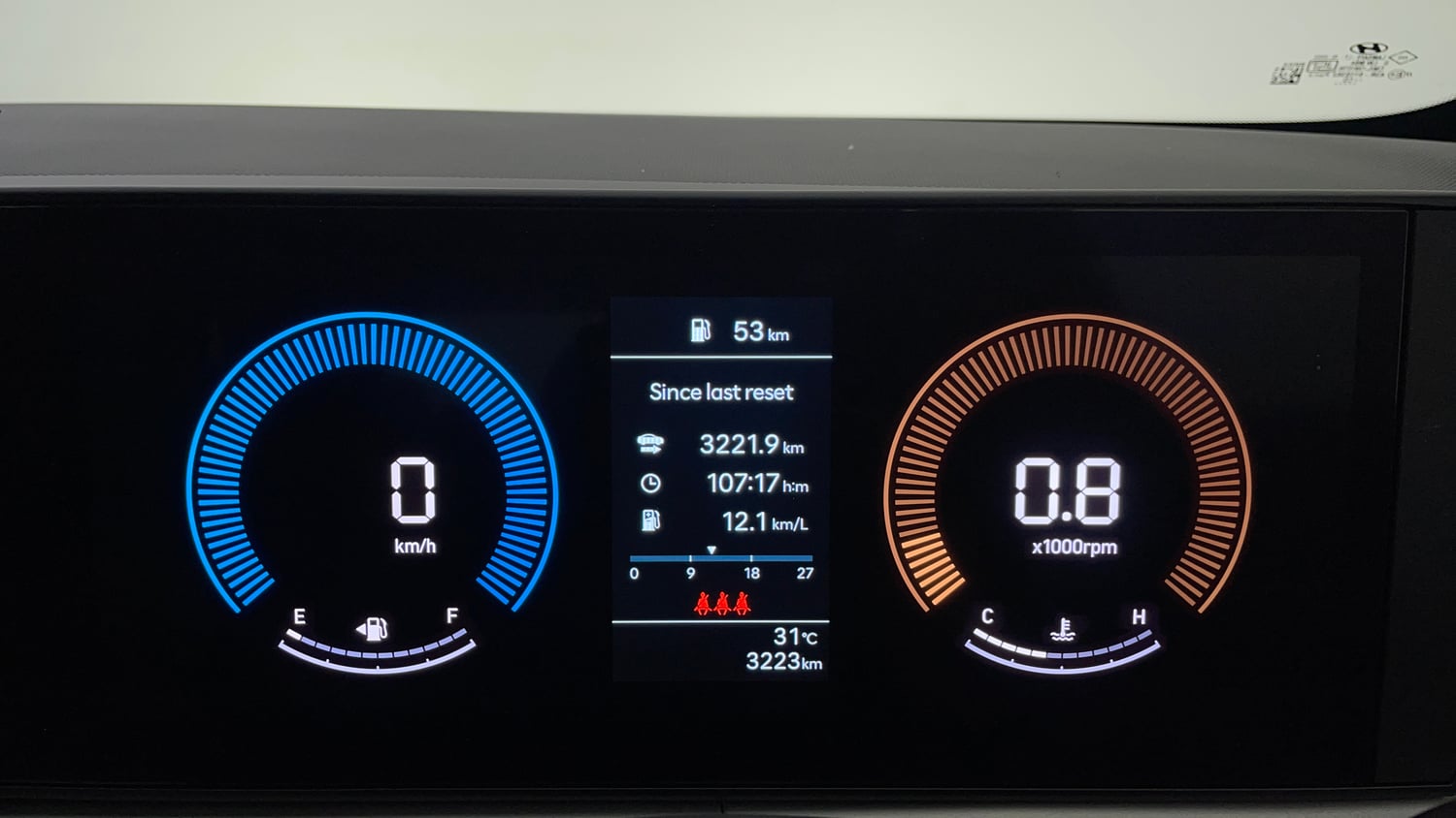 Used 2026 Hyundai Venue 1.2 Kappa Petrol MT HX 5+ Petrol Manual interior CLUSTERMETER VIEW