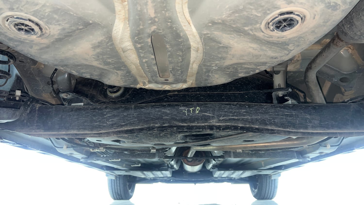 Used 2025 Maruti Suzuki Fronx Sigma 1.2L MT Petrol Manual extra REAR UNDERBODY VIEW (TAKEN FROM REAR)