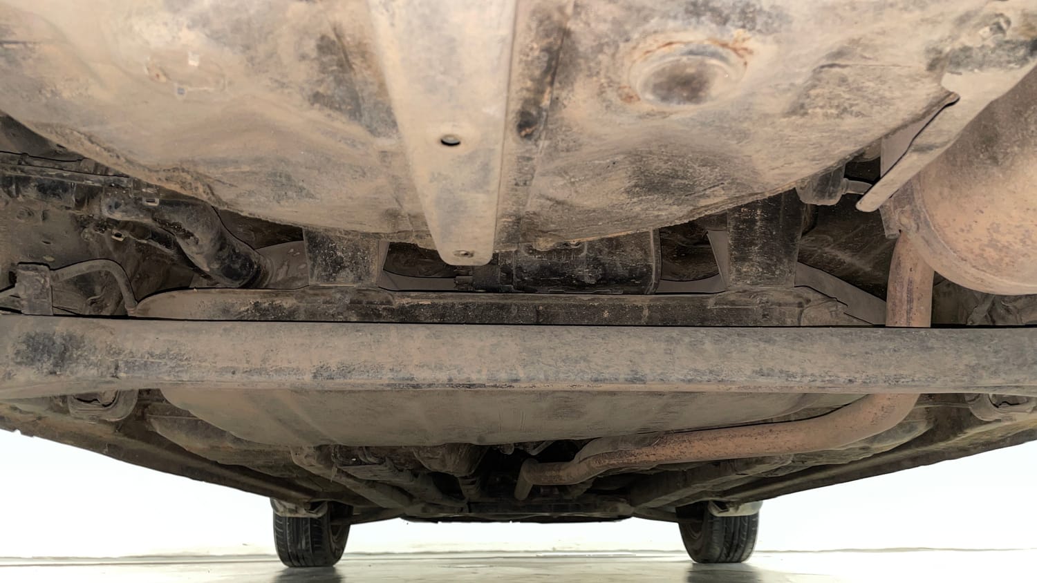 Used 2012 Hyundai i20 Sportz 1.2 Petrol Manual extra REAR UNDERBODY VIEW (TAKEN FROM REAR)