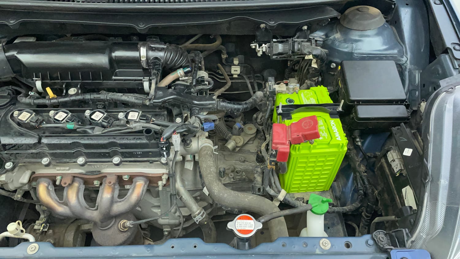 Used 2022 Maruti Suzuki Baleno Delta Petrol Manual engine ENGINE LEFT SIDE VIEW