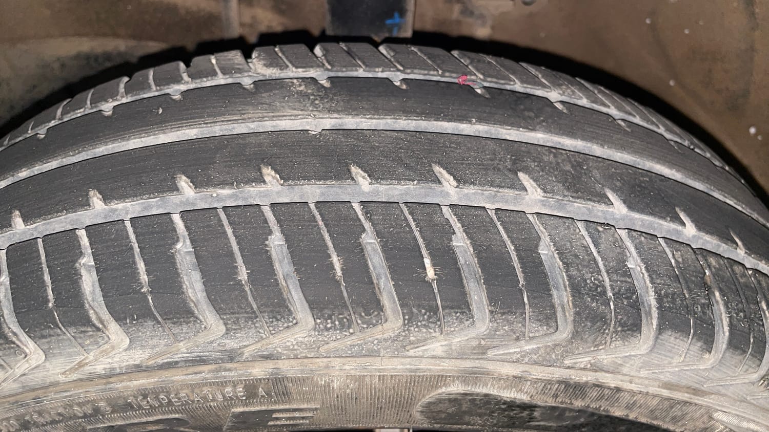 Used 2023 Maruti Suzuki Alto K10 VXi Petrol Manual tyres LEFT FRONT TYRE TREAD VIEW