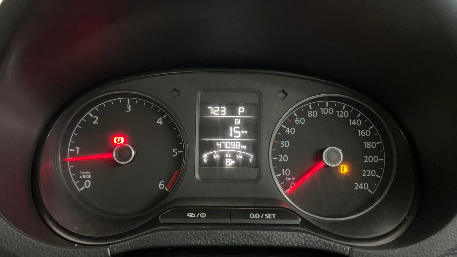 Used 2019 Volkswagen Vento Highline Plus 1.5 AT (D) 16 Alloy Diesel Automatic interior CLUSTERMETER VIEW
