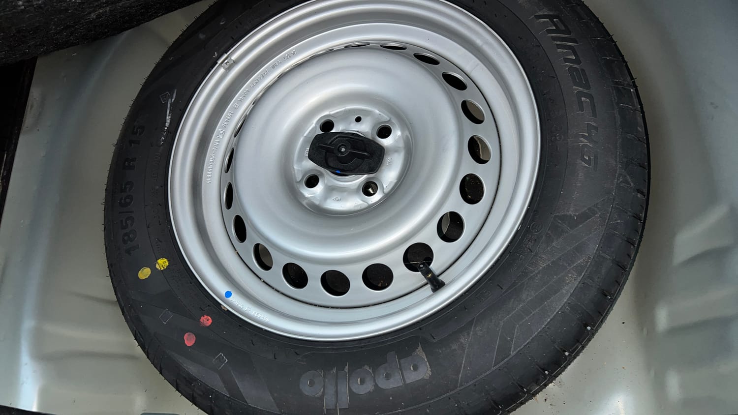 Used 2025 Maruti Suzuki Baleno Sigma MT Petrol Manual tyres SPARE TYRE VIEW