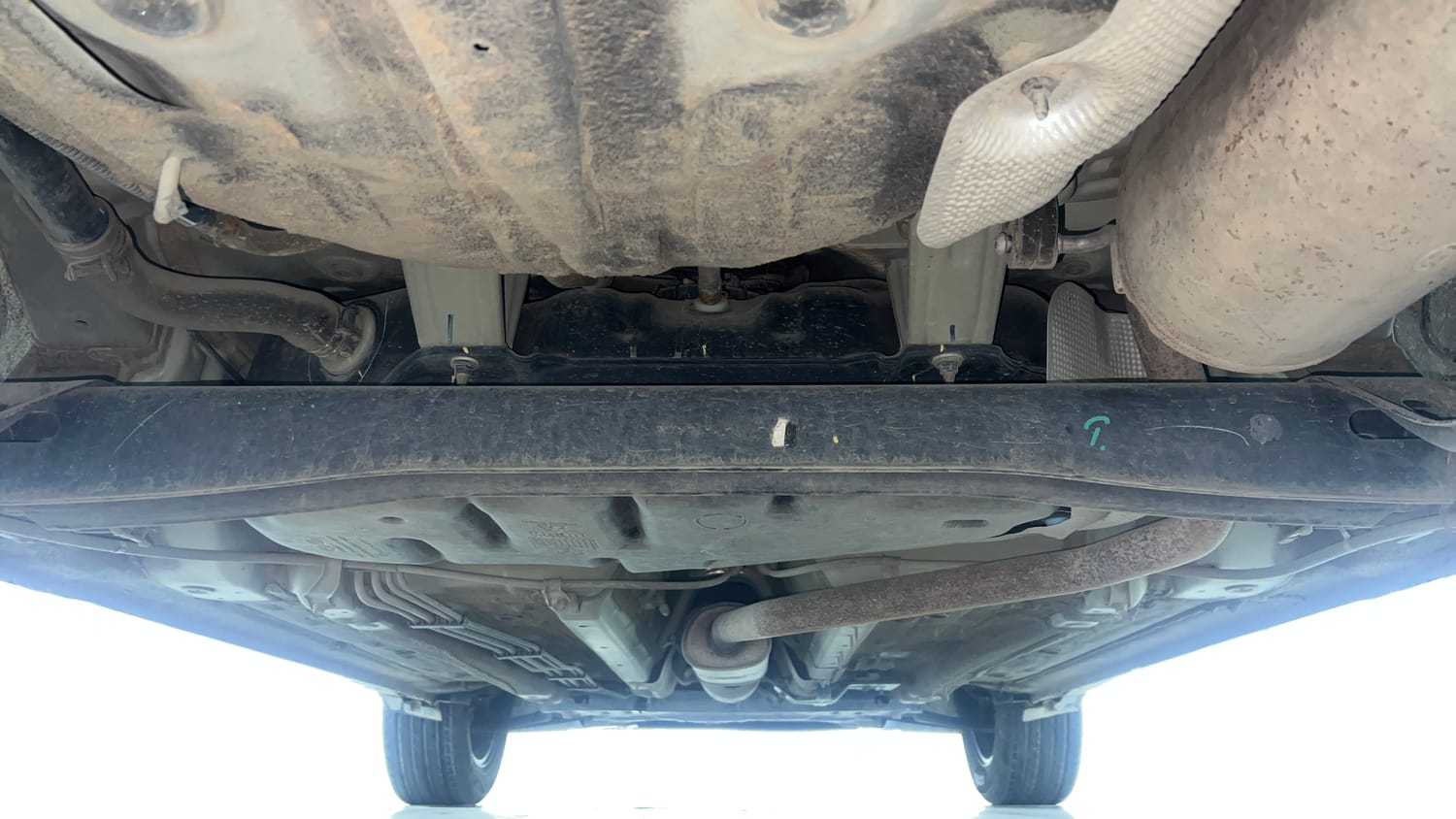 Used 2023 Kia Sonet HTX 1.0 DCT Petrol Automatic extra REAR UNDERBODY VIEW (TAKEN FROM REAR)