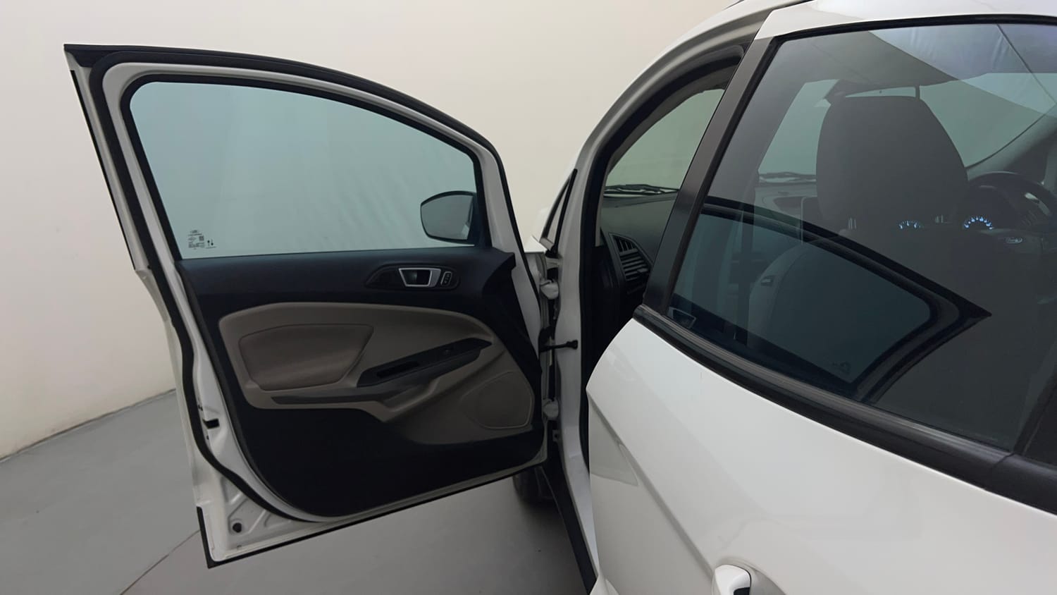 Used 2021 Ford EcoSport Titanium Plus 1.5L Ti-VCT AT Petrol Automatic interior LEFT FRONT DOOR OPEN VIEW