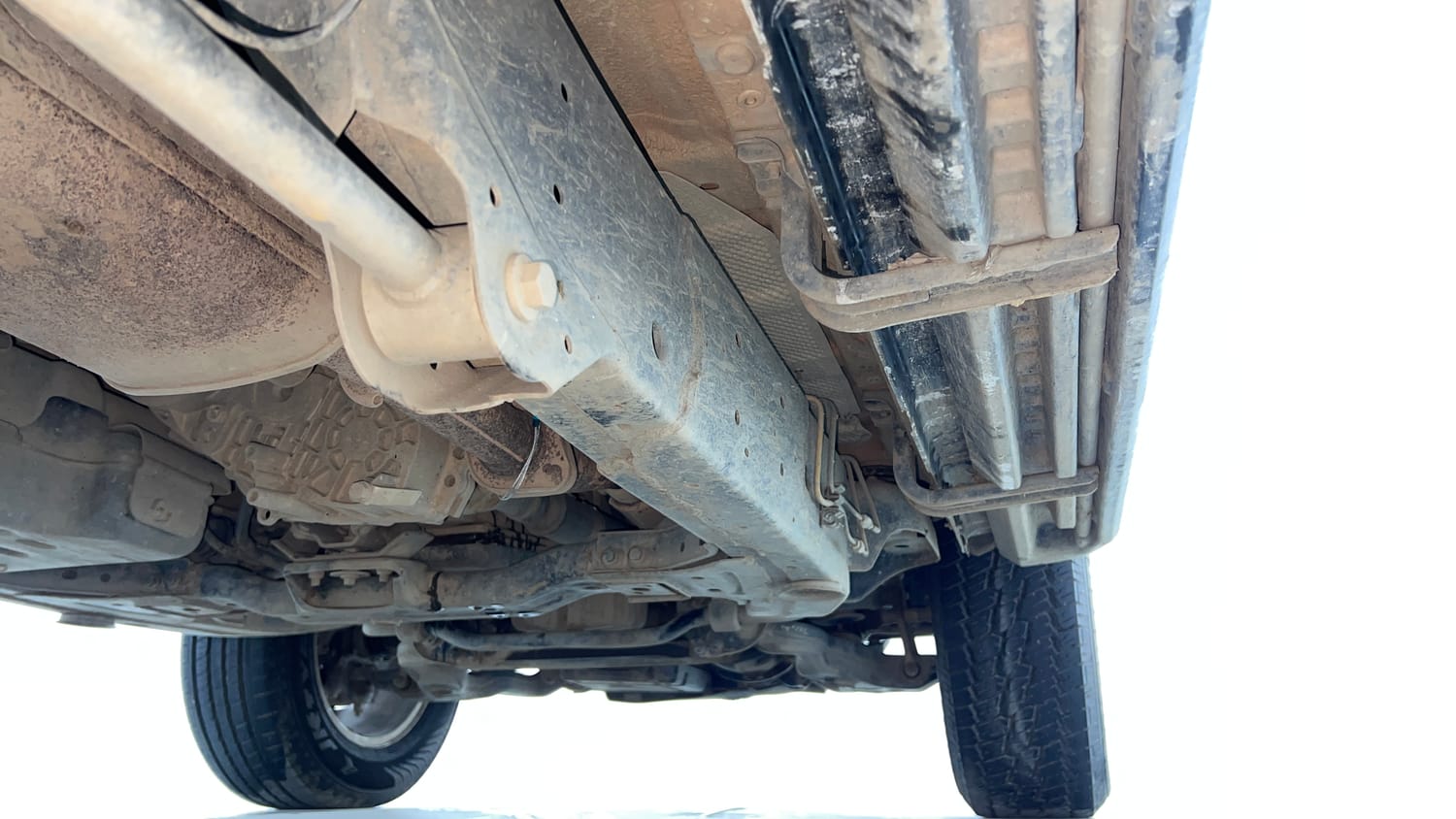 Used 2023 mahindra Thar LX Hard Top Petrol AT 4WD Petrol Automatic extra REAR RIGHT UNDERBODY VIEW