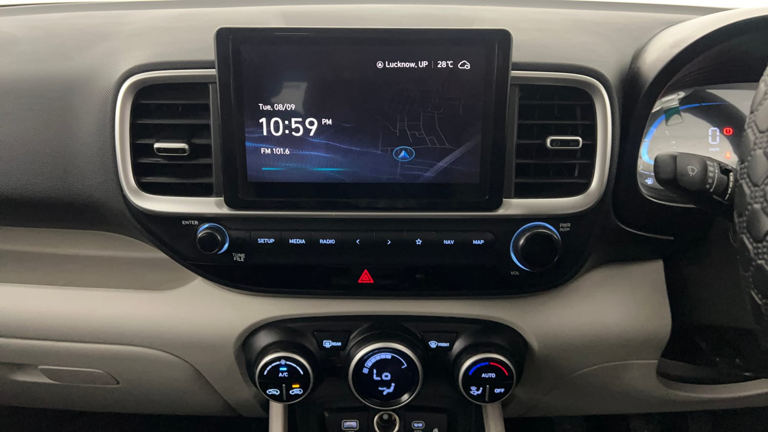 Used 2024 Hyundai Venue SX 1.2 Petrol Petrol Manual interior MUSIC SYSTEM & AC CONTROL VIEW