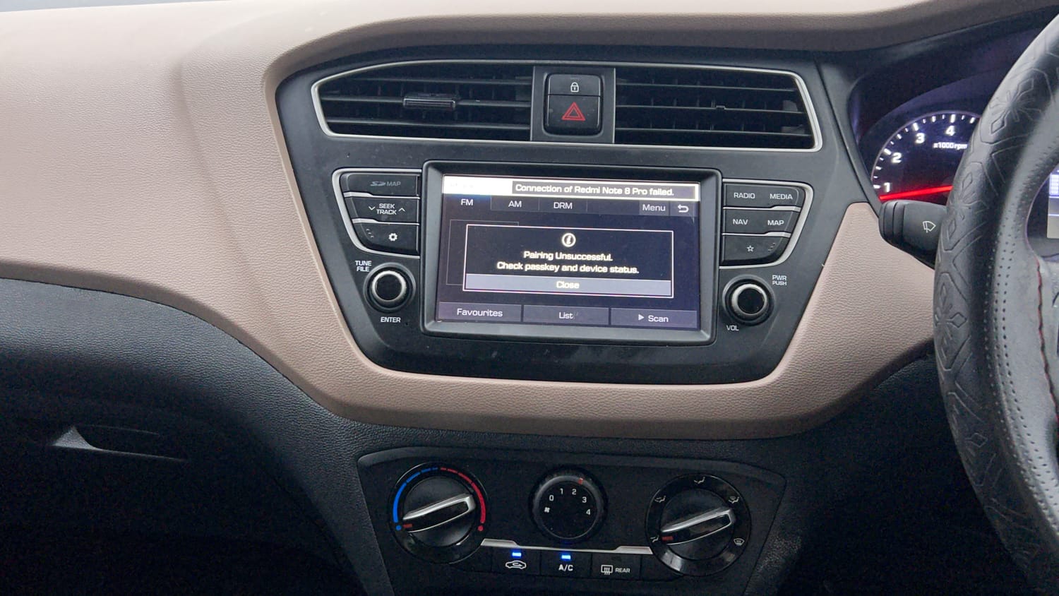 Used 2020 Hyundai Elite i20 Sportz Plus 1.2 Petrol Manual interior MUSIC SYSTEM & AC CONTROL VIEW