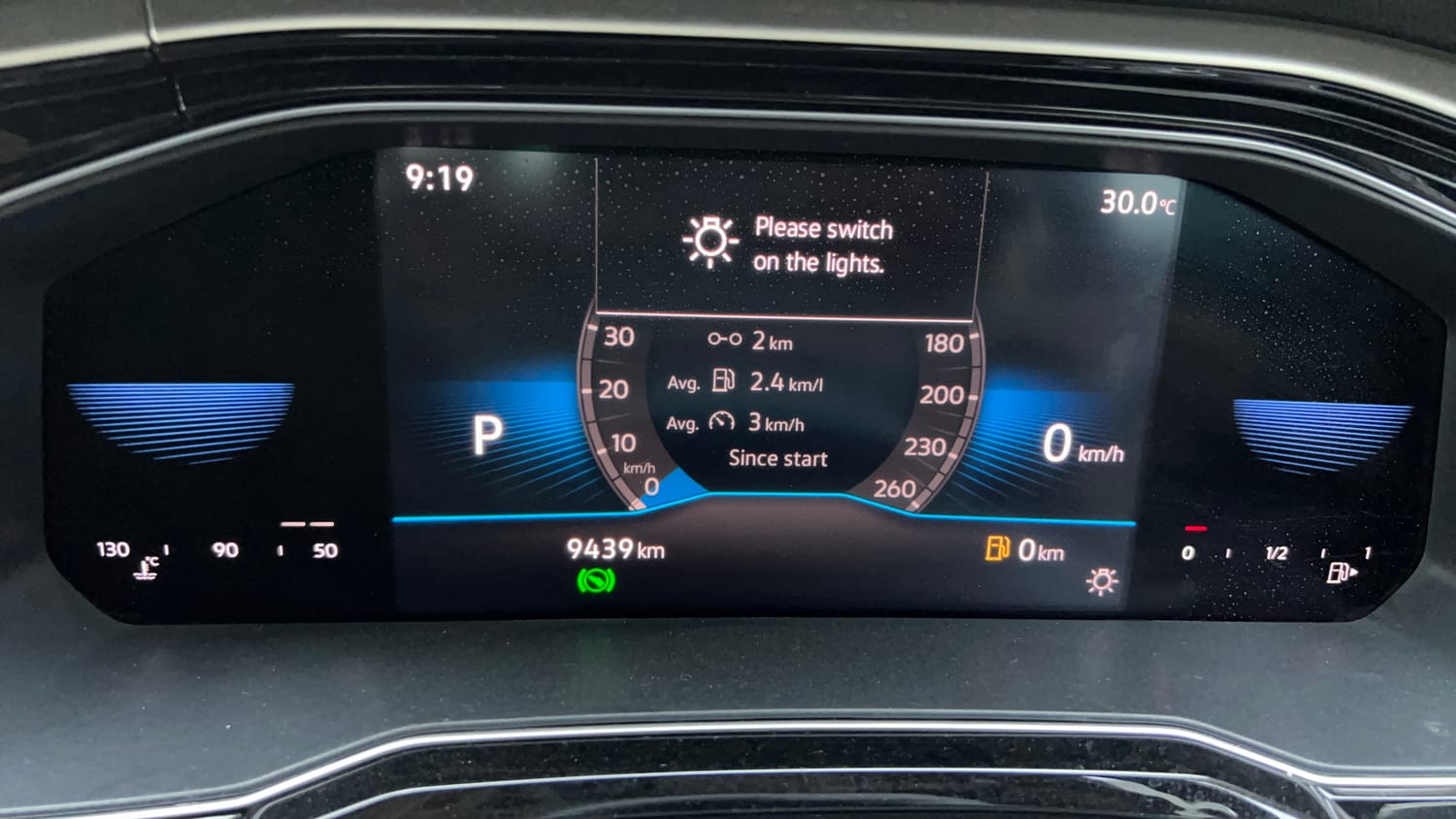 Used 2022 Volkswagen Virtus Topline 1.0 TSI AT Petrol Automatic interior CLUSTERMETER VIEW