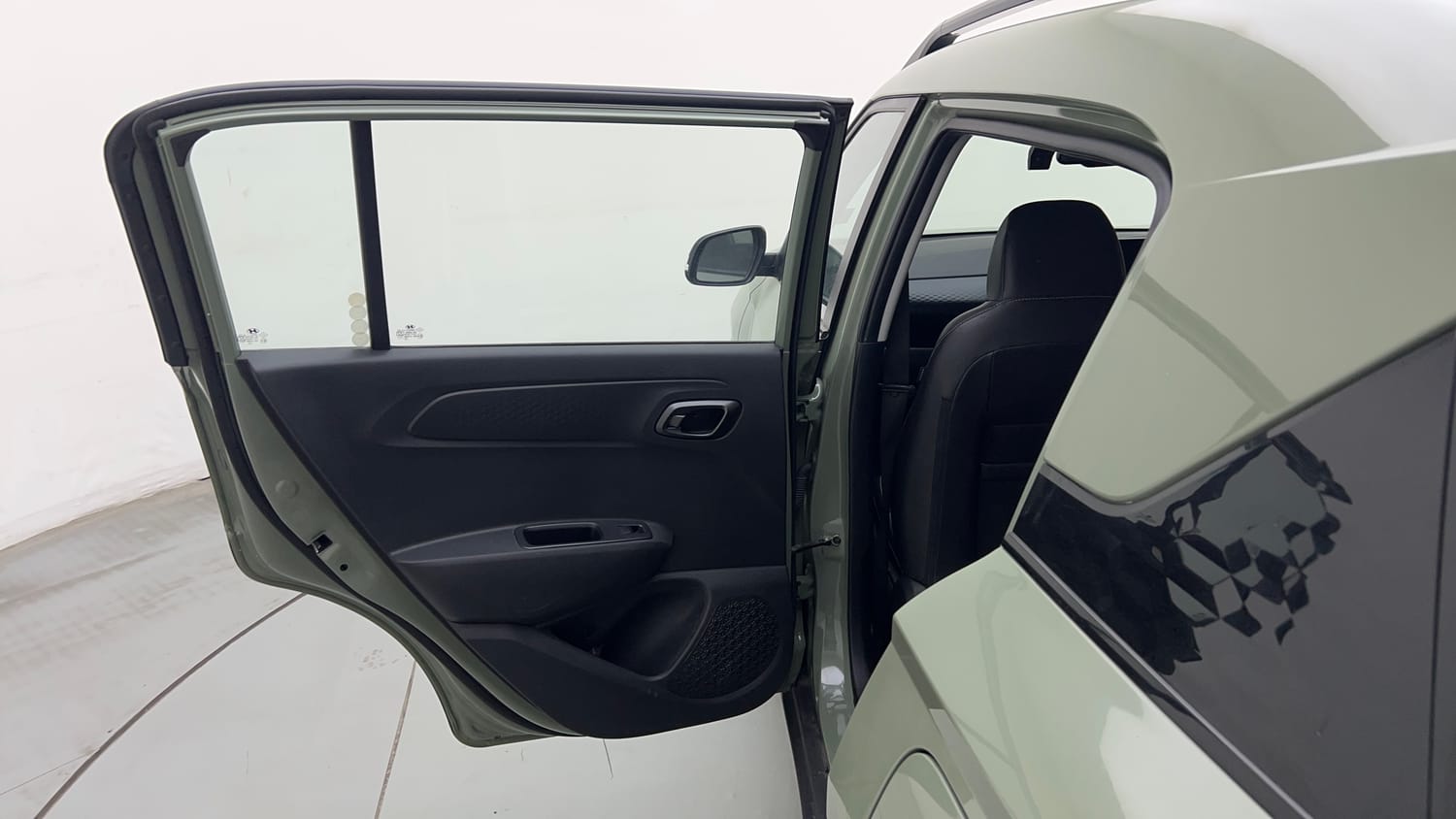 Used 2023 Hyundai Exter SX (O) Connect 1.2 AMT Petrol Automatic interior LEFT REAR DOOR OPEN VIEW