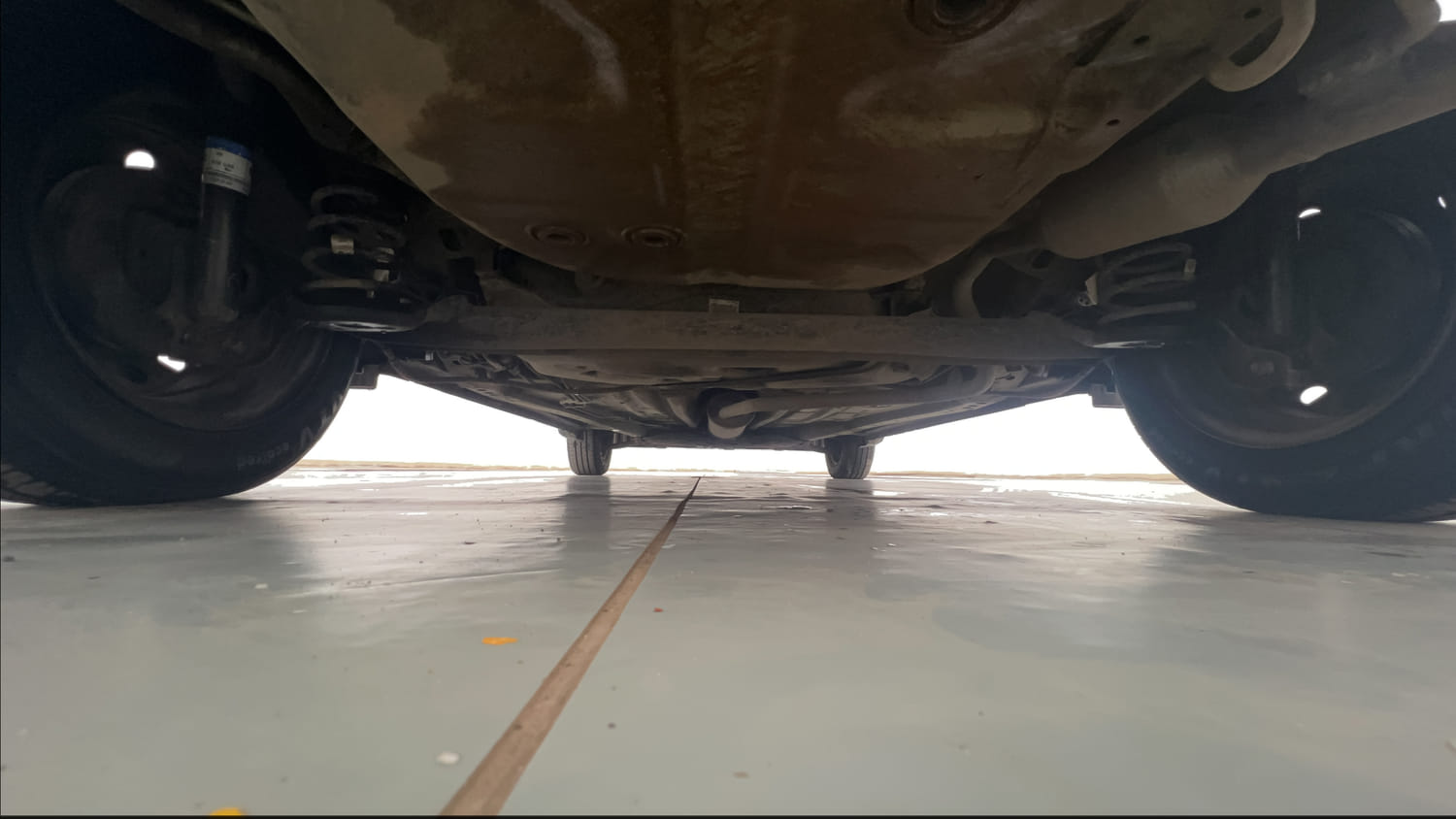 Used 2022 Maruti Suzuki Wagon R VXI 1.0 Petrol Manual extra REAR UNDERBODY VIEW (TAKEN FROM REAR)